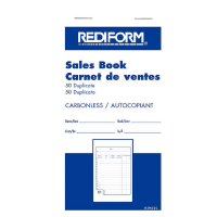 Rediform Carbonless Sales Invoice Book, Value Pack, 50 Sets per Book (6.5 X 3.5 Inches)